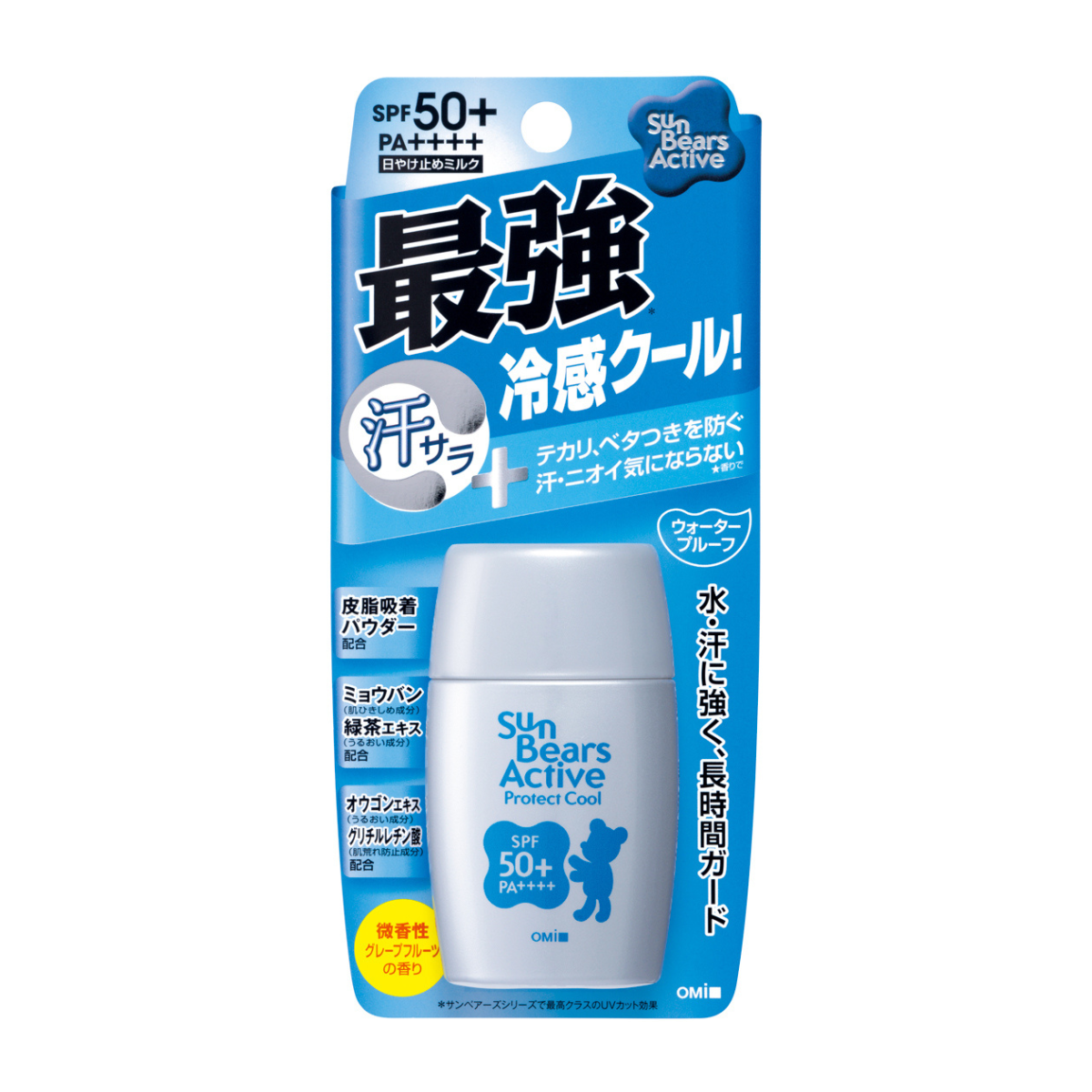 Sun Bears SILVER Active Cooling Milk Sunscreen SPF50+ PA++++ 30g