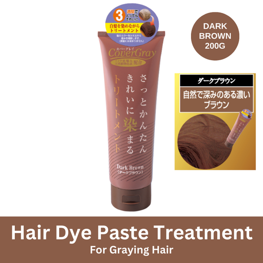 Cover Gray Hair Dye Paste Treatment - Dark Brown