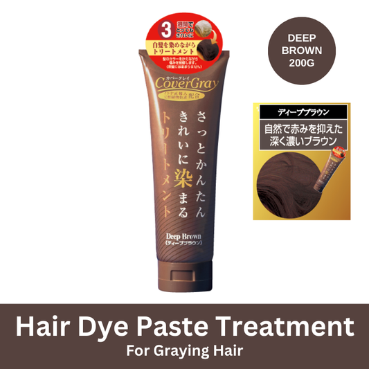 Cover Gray Hair Dye Paste Treatment - Deep Brown